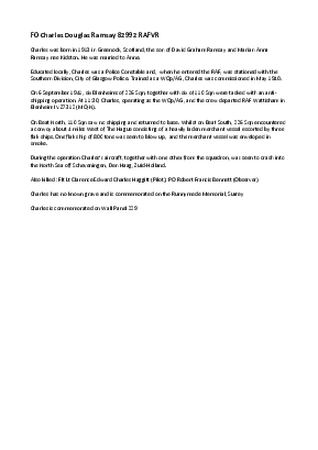 A preview of a PDF biography for Ramsay, Charles Douglas